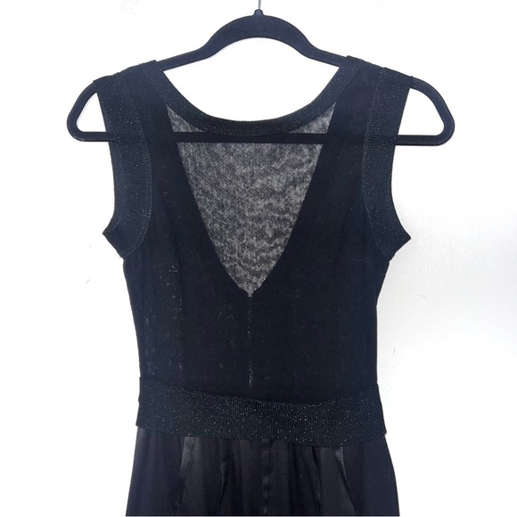 Dolce & Gabbana Black Sparkly Sheer Satin Skirt Mini Dress - Picture 6 of 16